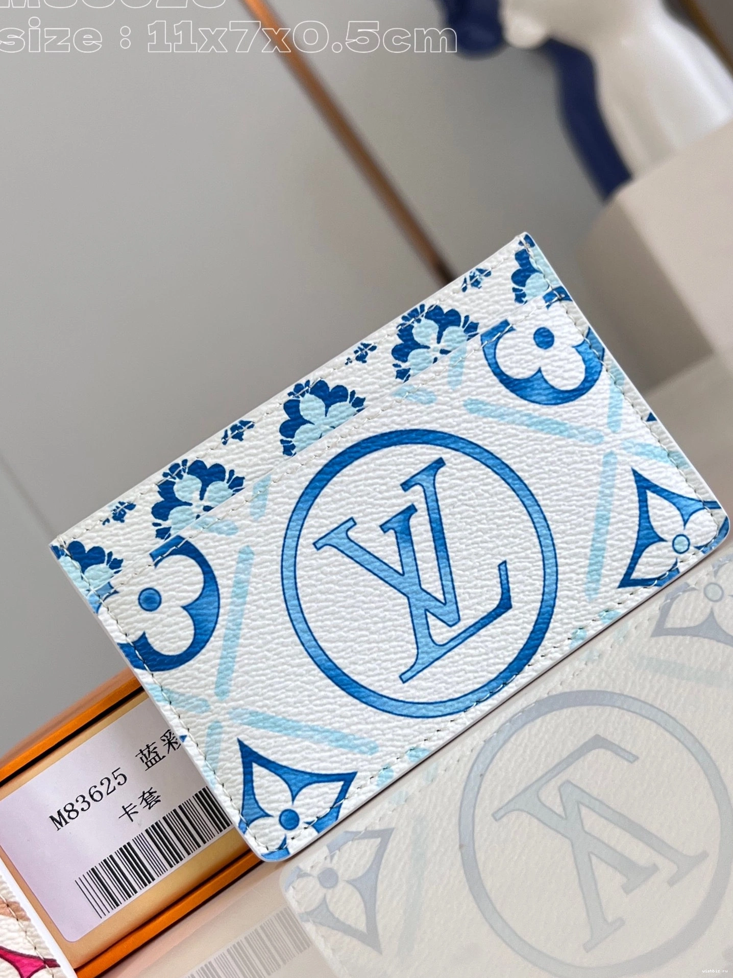 WIS LOUIS CARD HOLDER-11*7*0.5cm VUITTON 0816